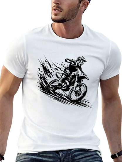 Motorcross Rider Graphic Black T-Shirt