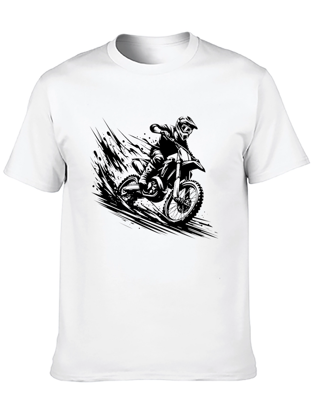 Motorcross Rider Graphic Black T-Shirt