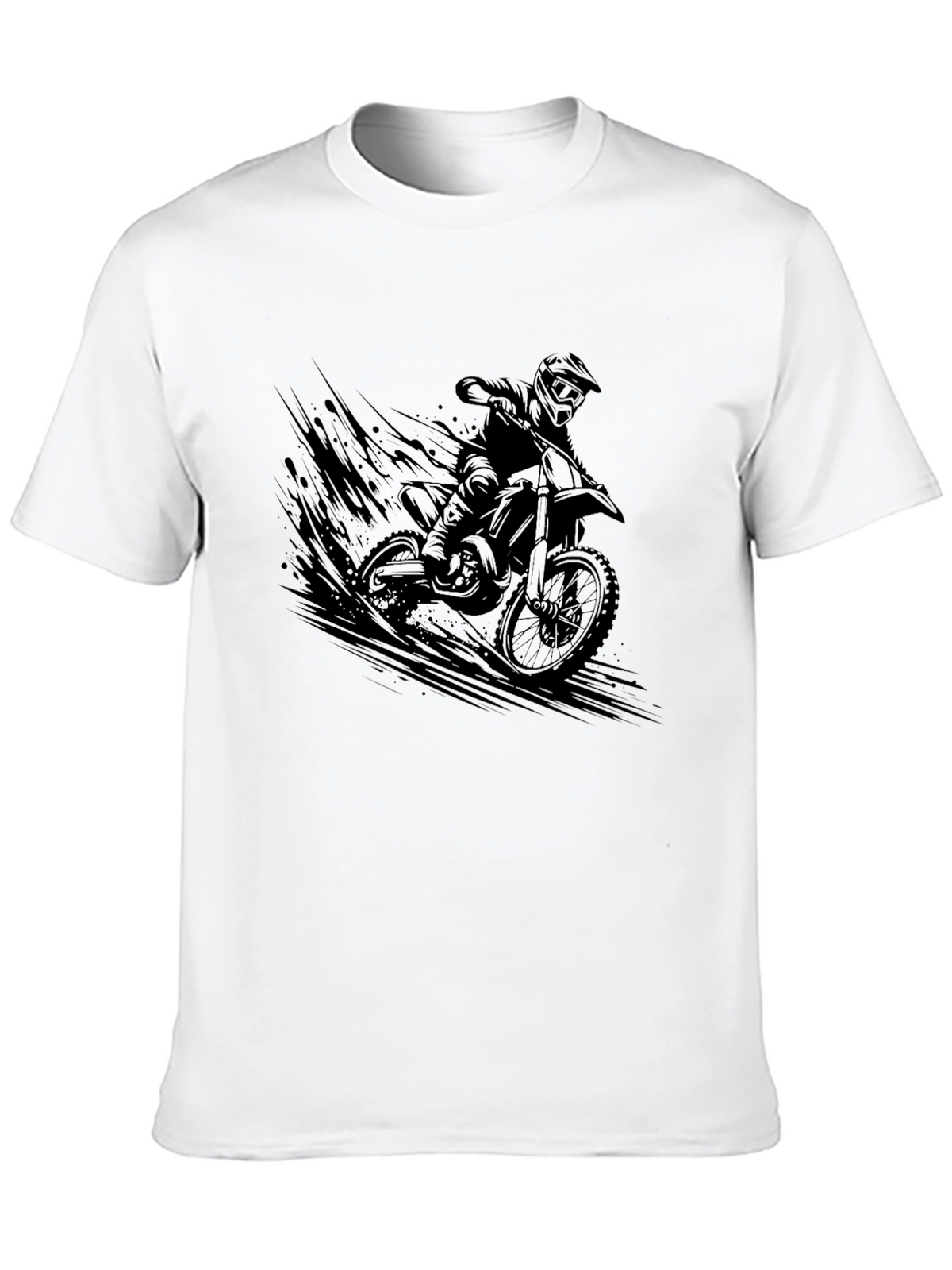 Motorcross Rider Graphic Black T-Shirt