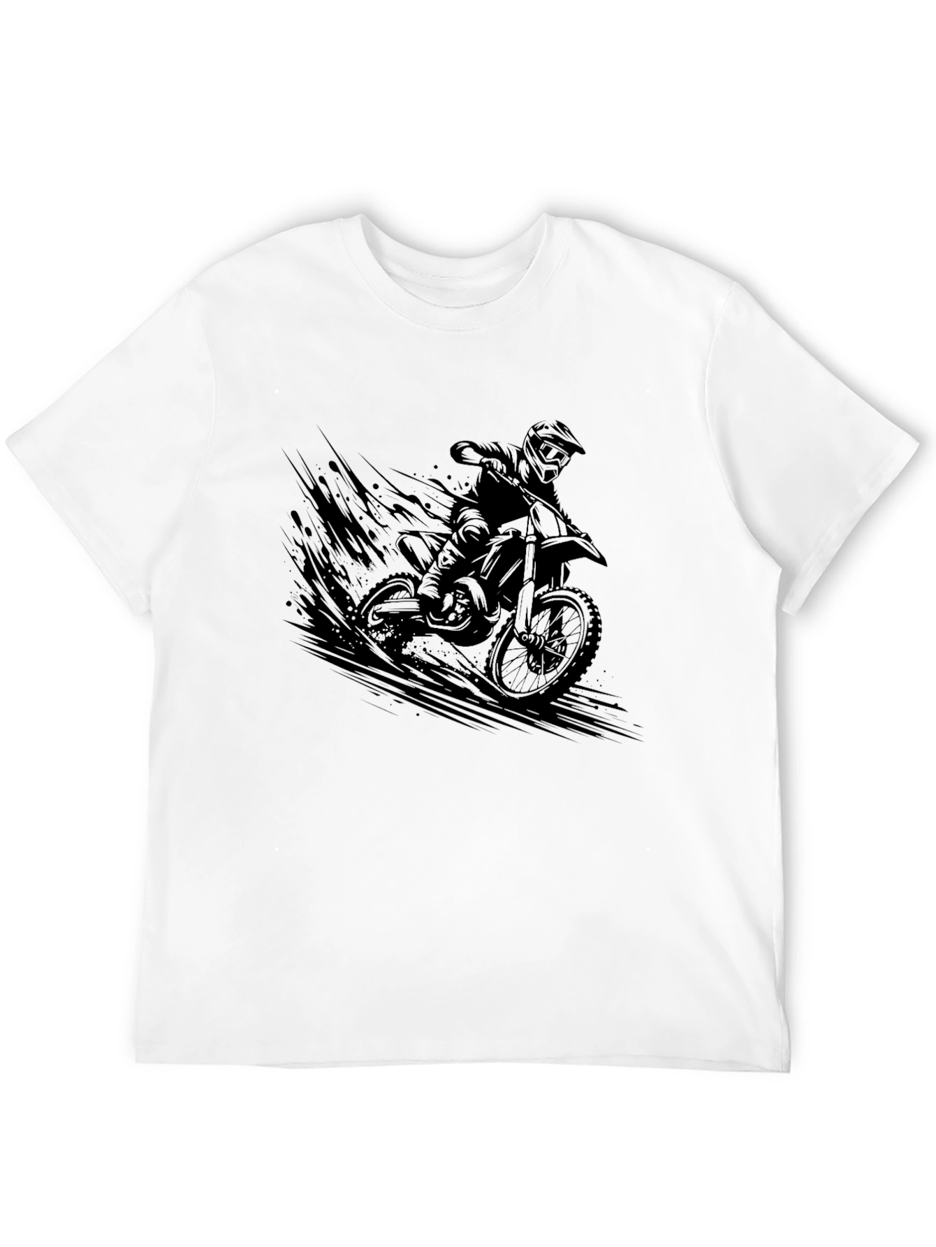 Motorcross Rider Graphic Black T-Shirt