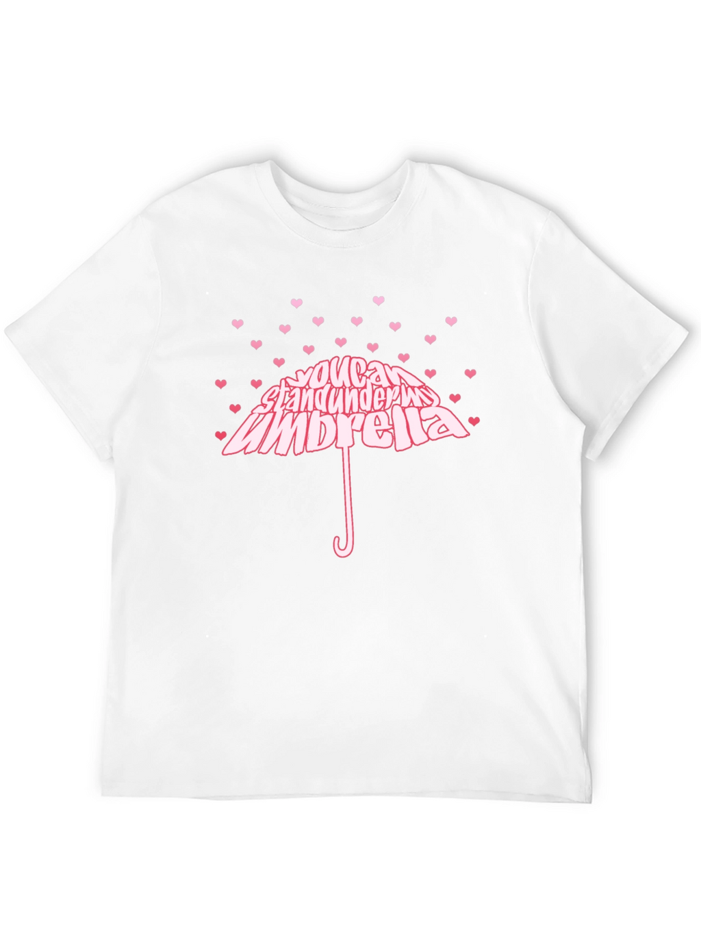 Heart You Can Stand Under My Umbrella Black T-Shirt