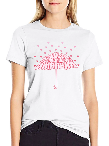 Heart You Can Stand Under My Umbrella Black T-Shirt