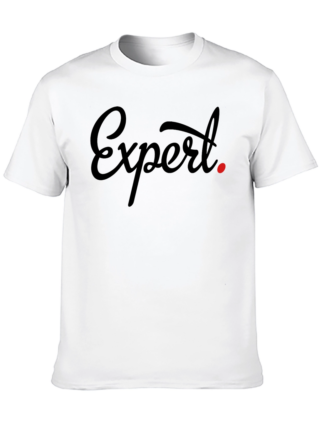 Expert Tee - Stylish Black Graphic T-Shirt