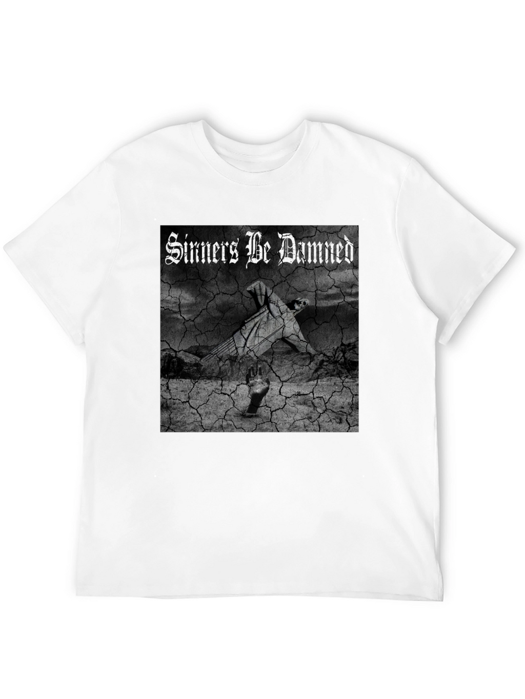 Sinners Be Damned Graphic Black Tee