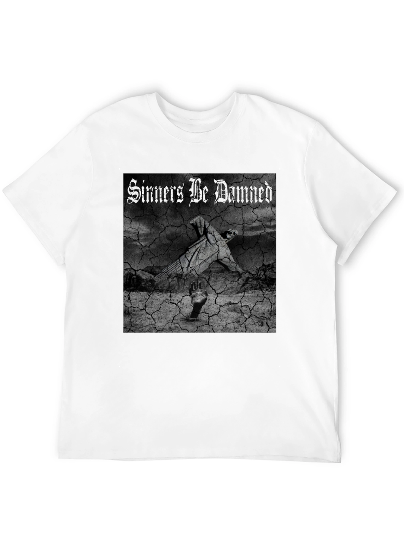 Sinners Be Damned Graphic Black Tee