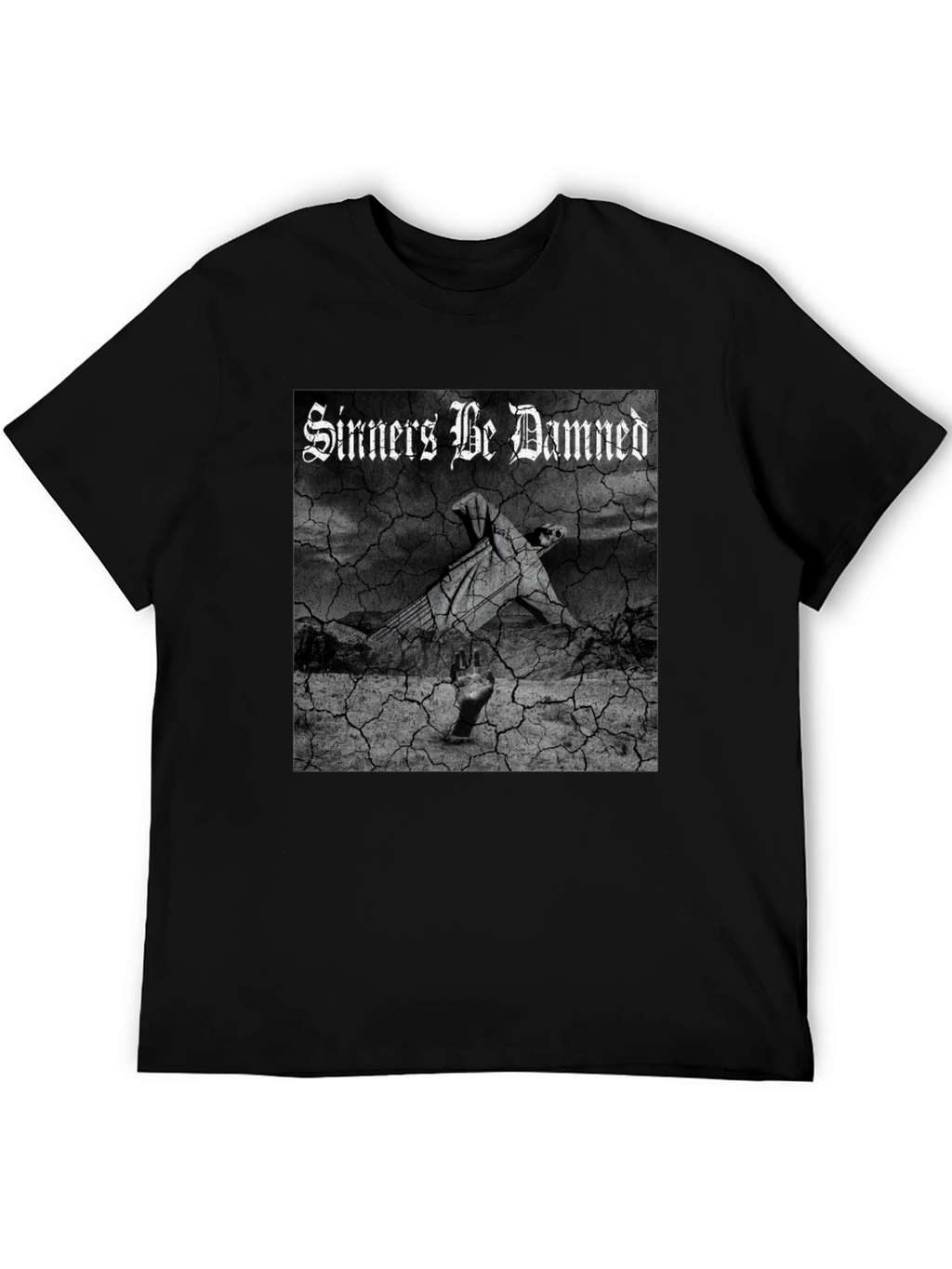 Sinners Be Damned Graphic Black Tee