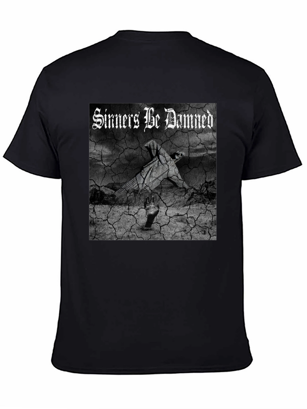 Sinners Be Damned Graphic Black Tee