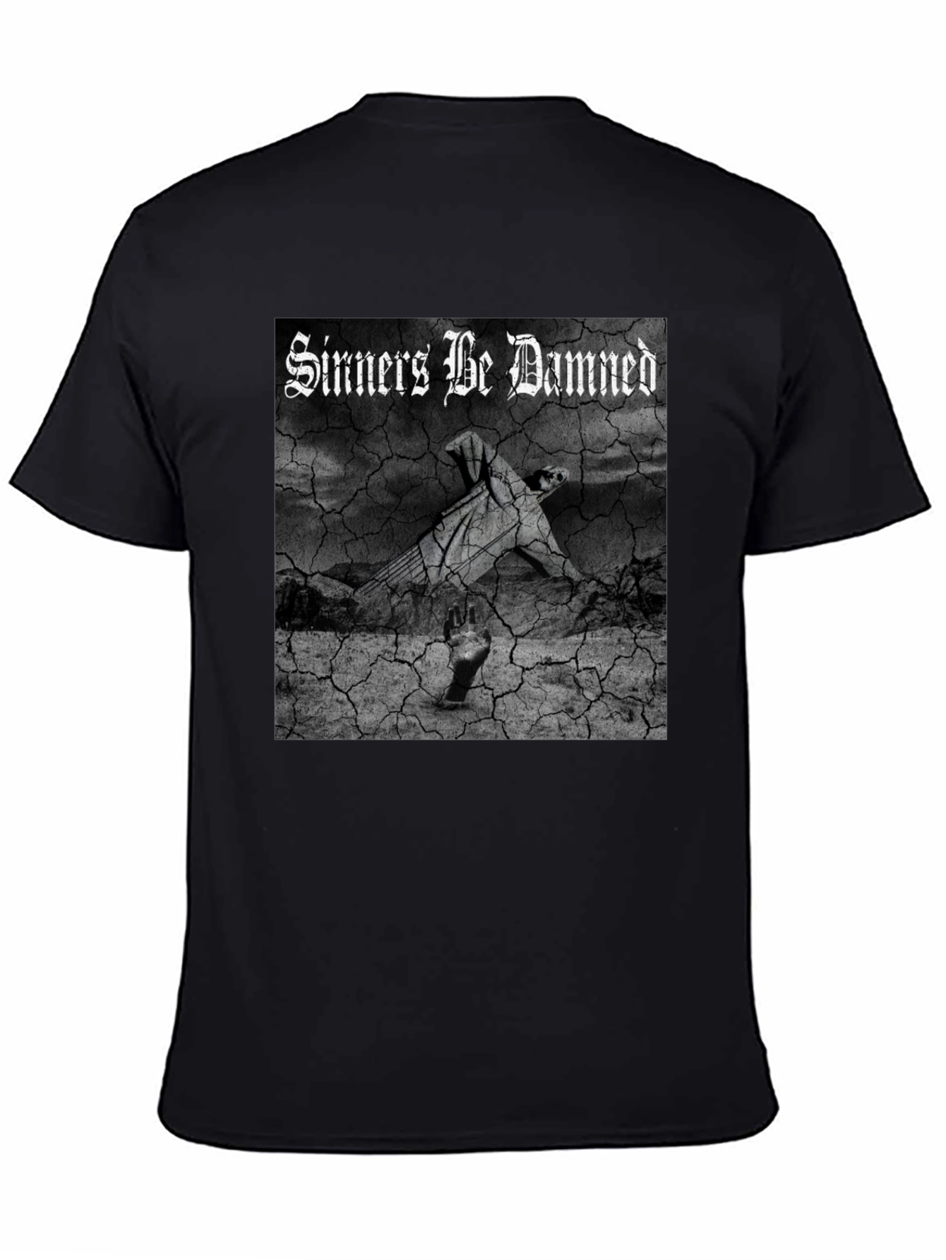 Sinners Be Damned Graphic Black Tee