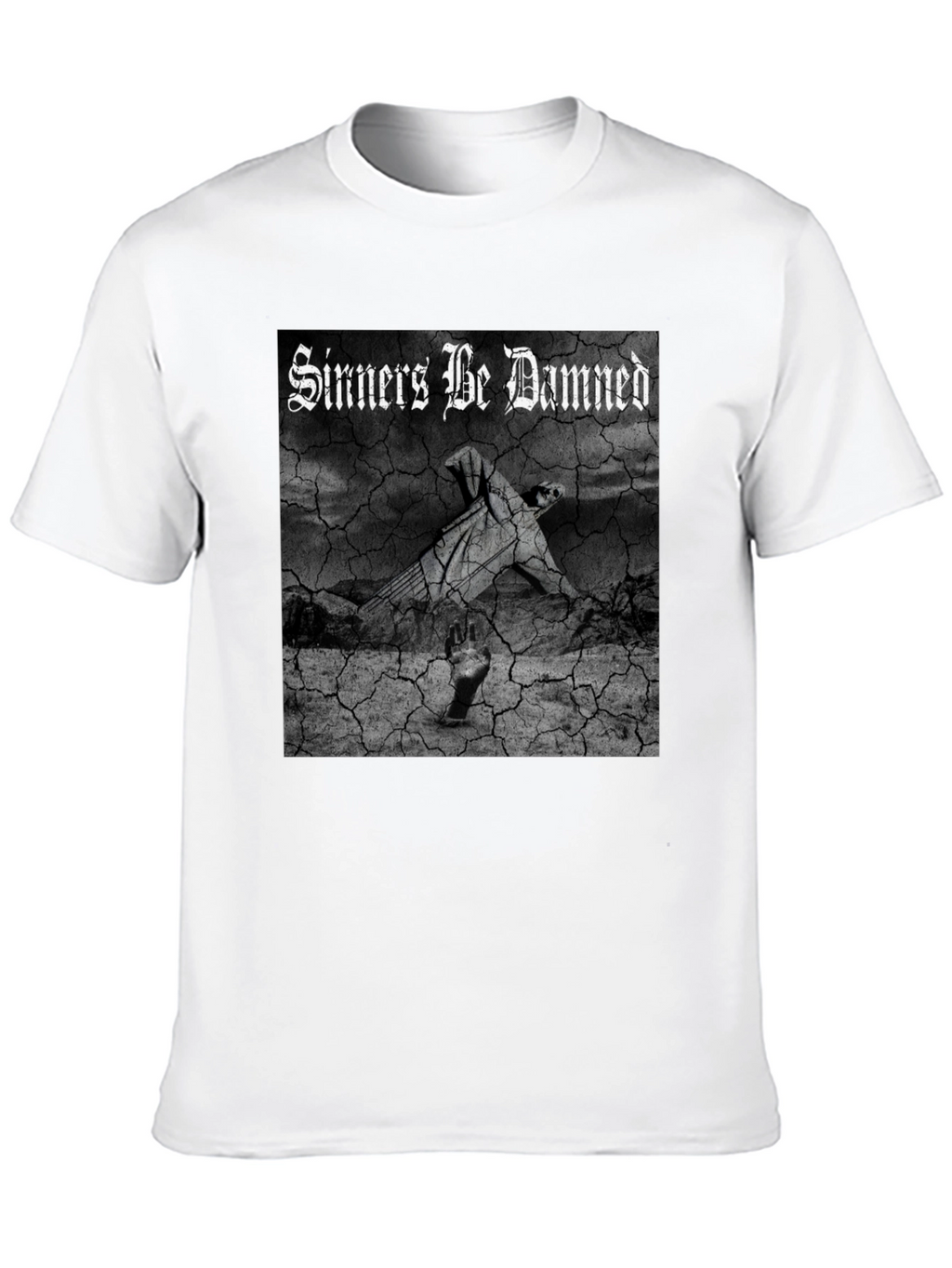 Sinners Be Damned Graphic Black Tee