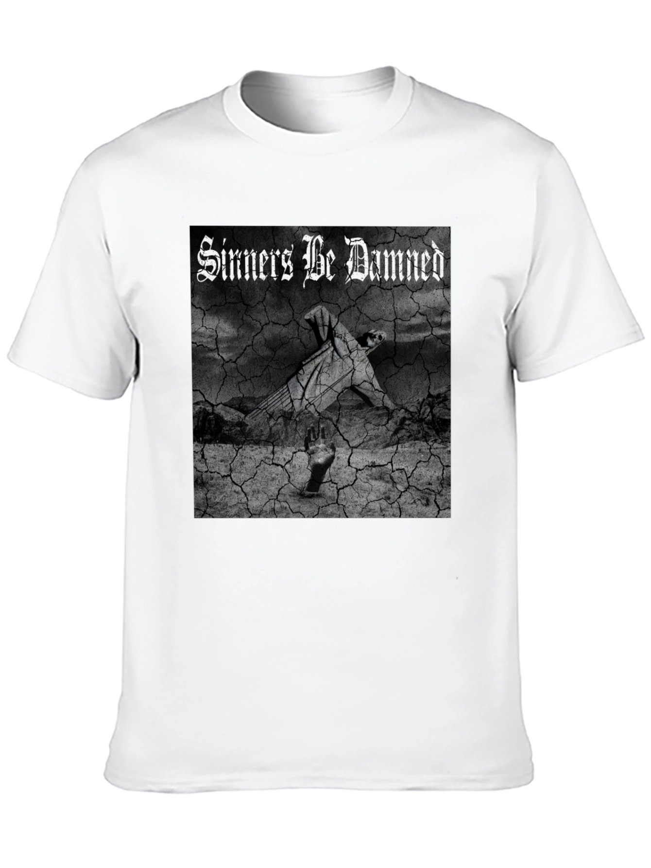 Sinners Be Damned Graphic Black Tee