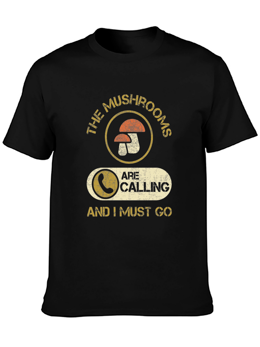 Mushroom Calling Graphic T-Shirt - Funny Forager Tee