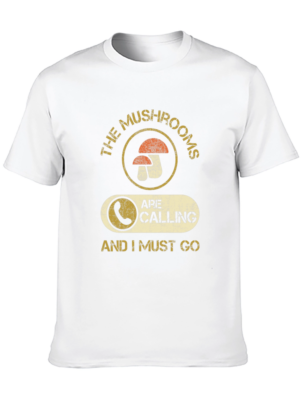Mushroom Calling Graphic T-Shirt - Funny Forager Tee