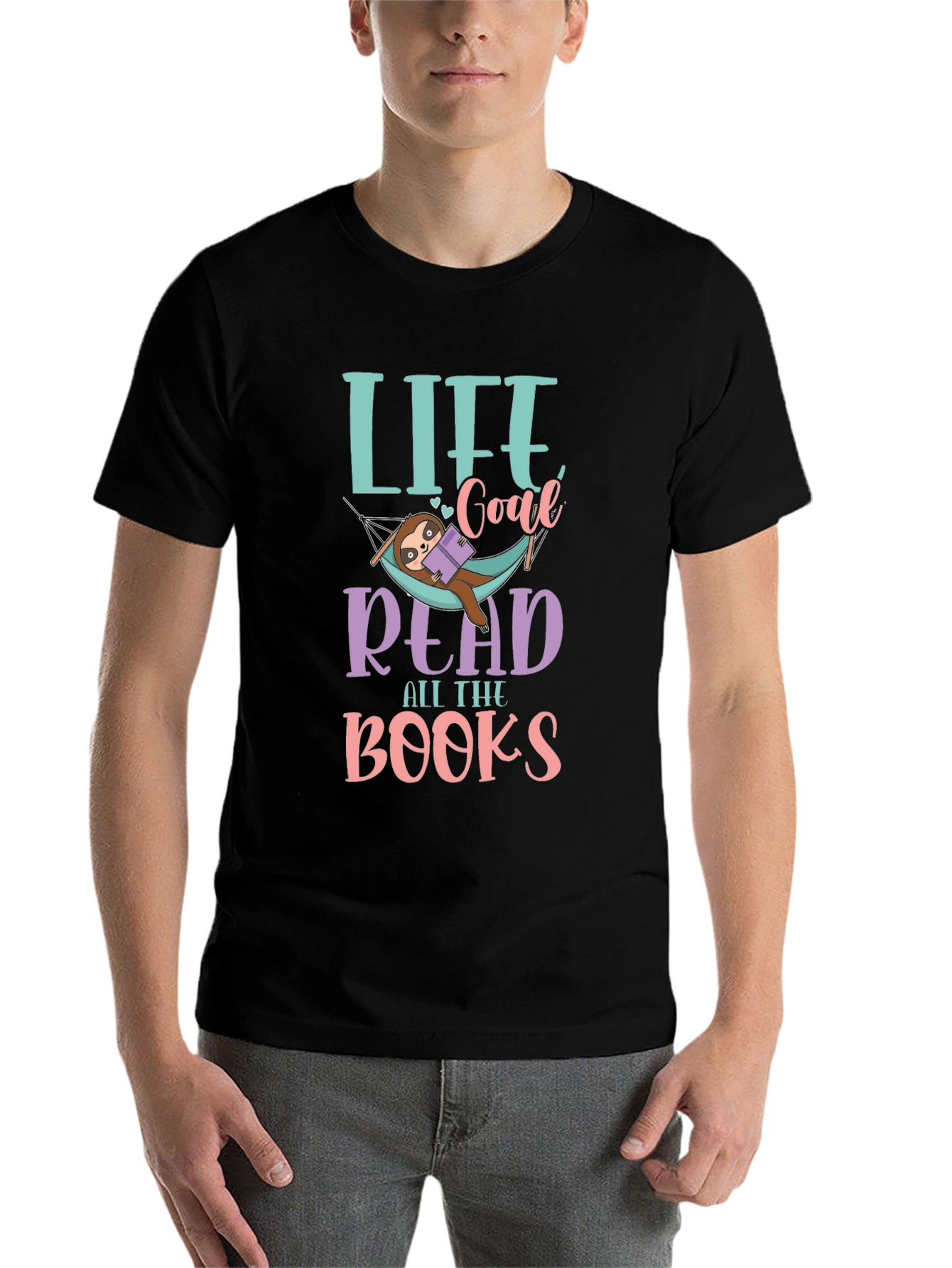 Life Goal Read All The Books Sloth T-Shirt