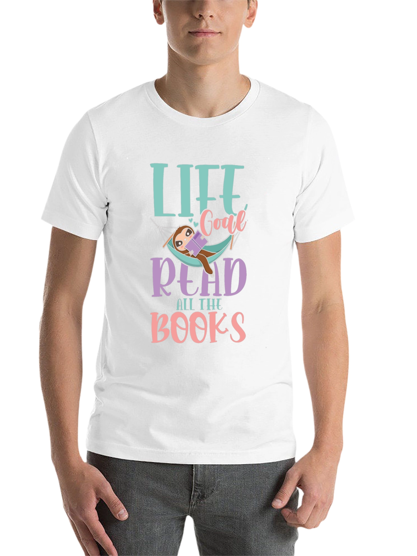 Life Goal Read All The Books Sloth T-Shirt