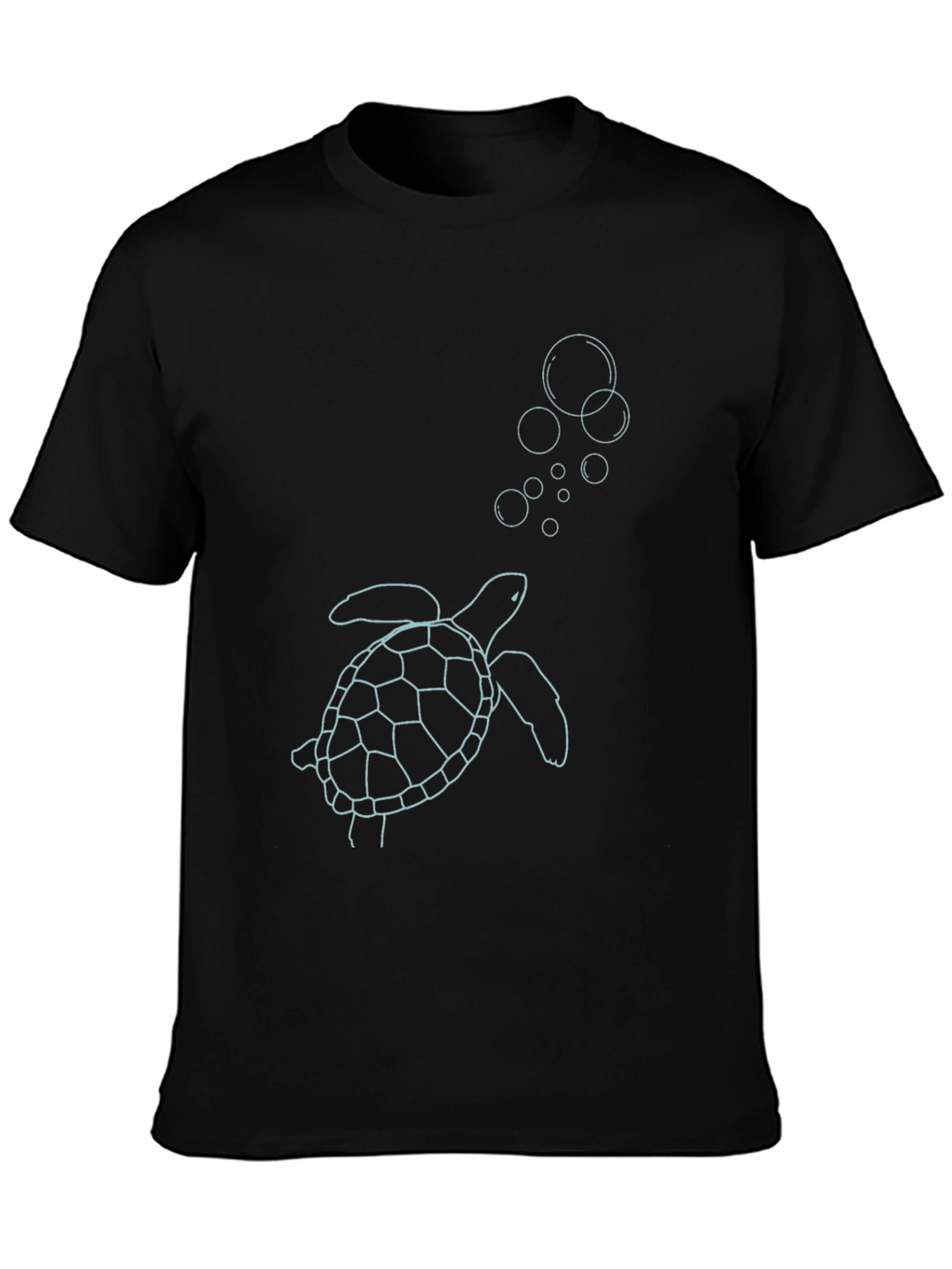 Sea Turtle Graphic Tee - Black Casual Style