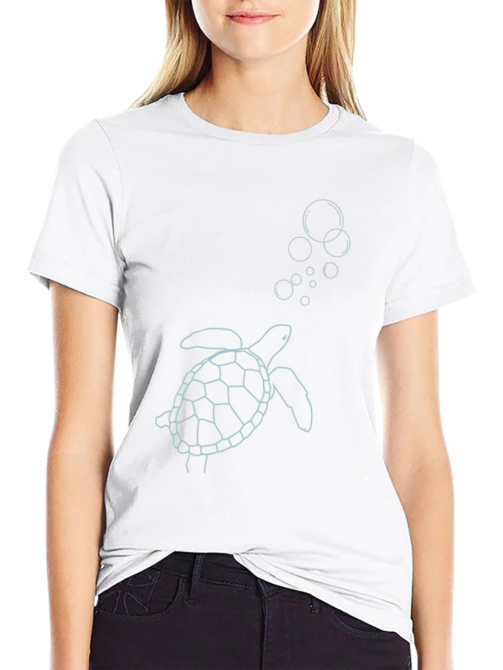 Sea Turtle Graphic Tee - Black Casual Style