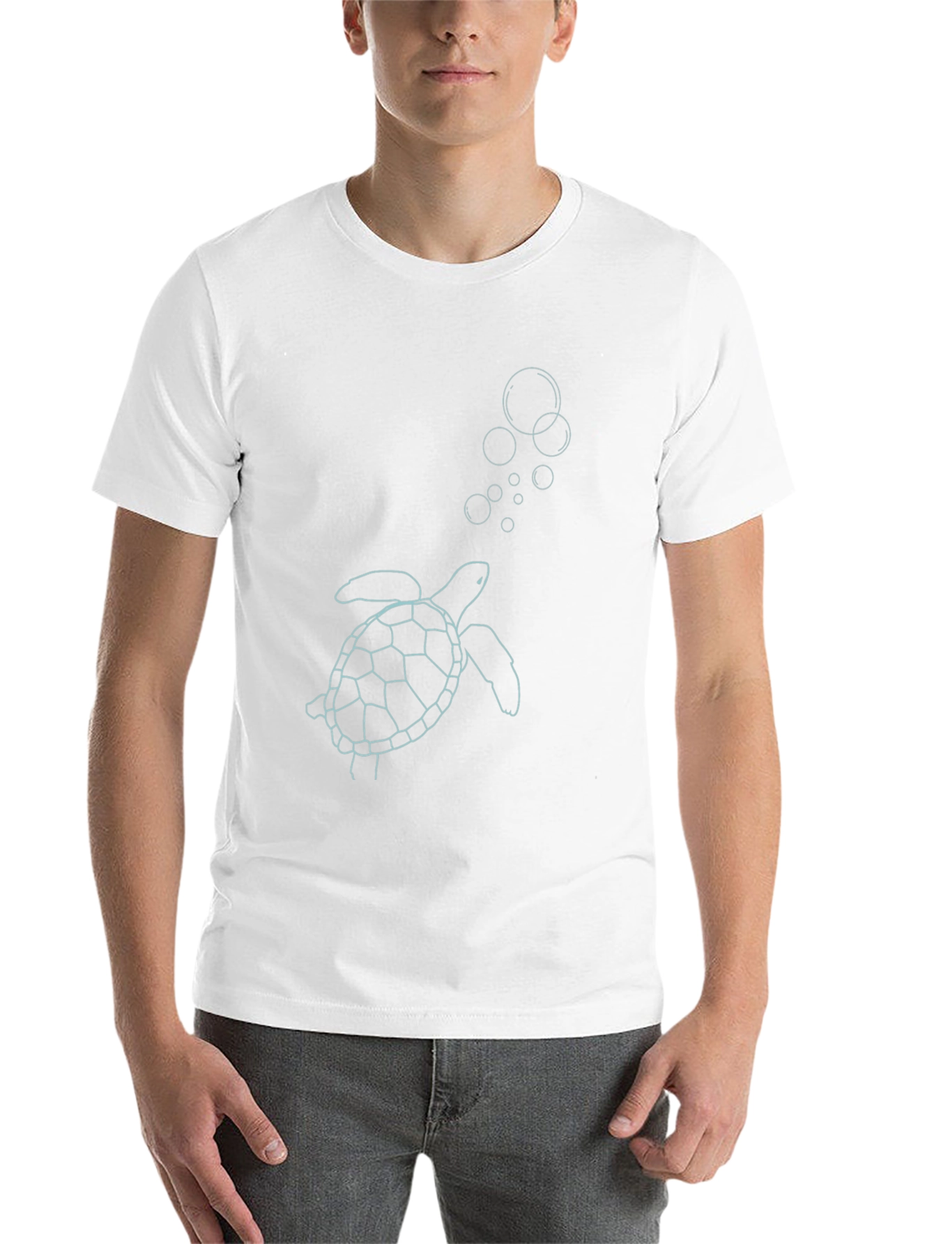 Sea Turtle Graphic Tee - Black Casual Style