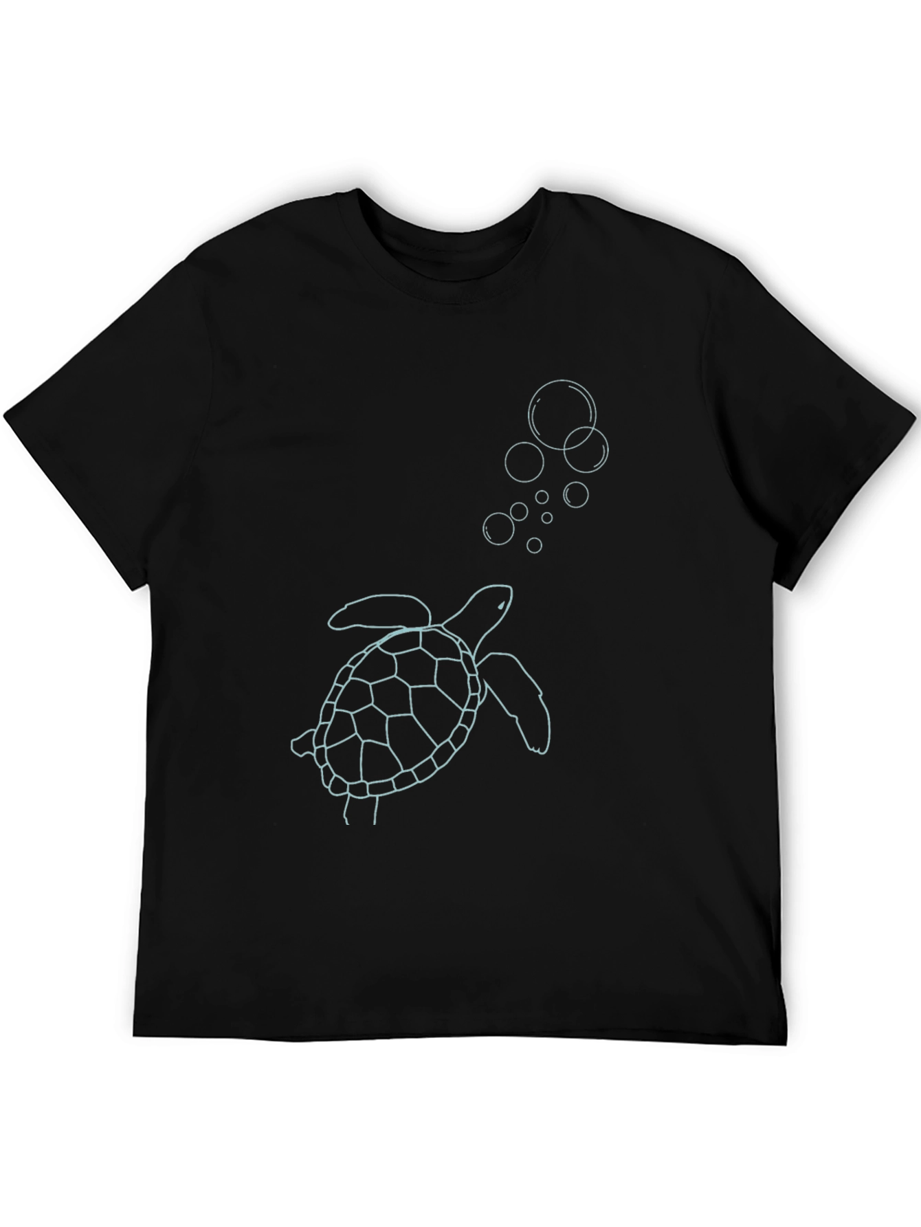 Sea Turtle Graphic Tee - Black Casual Style