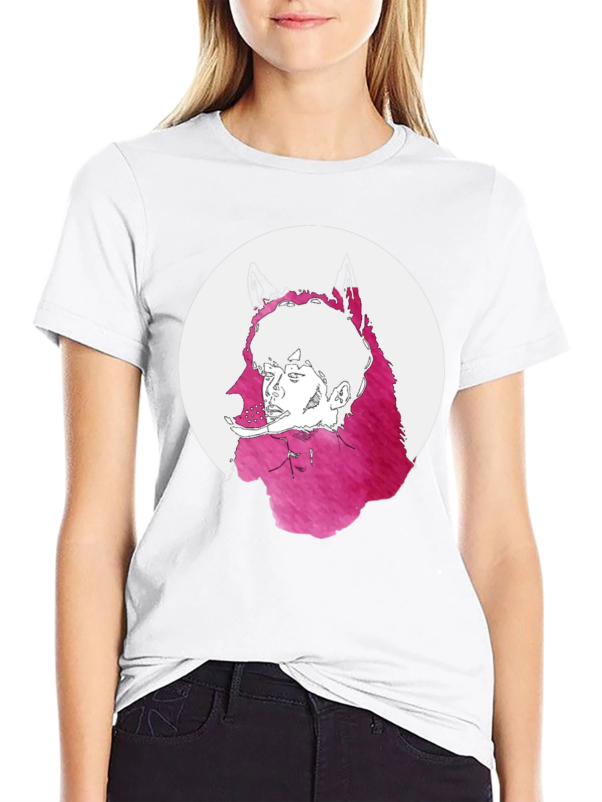 Wolf Graphic Tee - Unique Mens T-Shirt