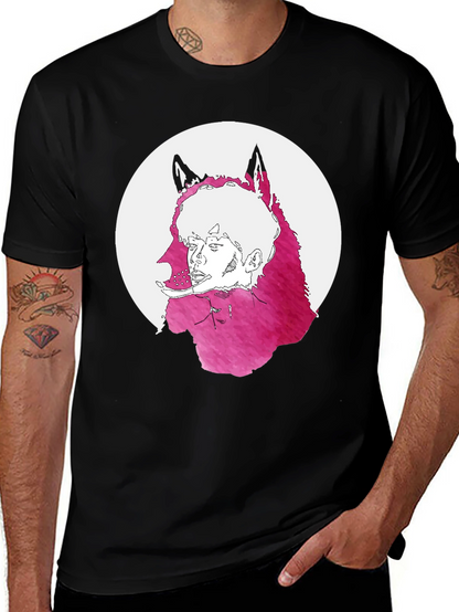 Wolf Graphic Tee - Unique Mens T-Shirt