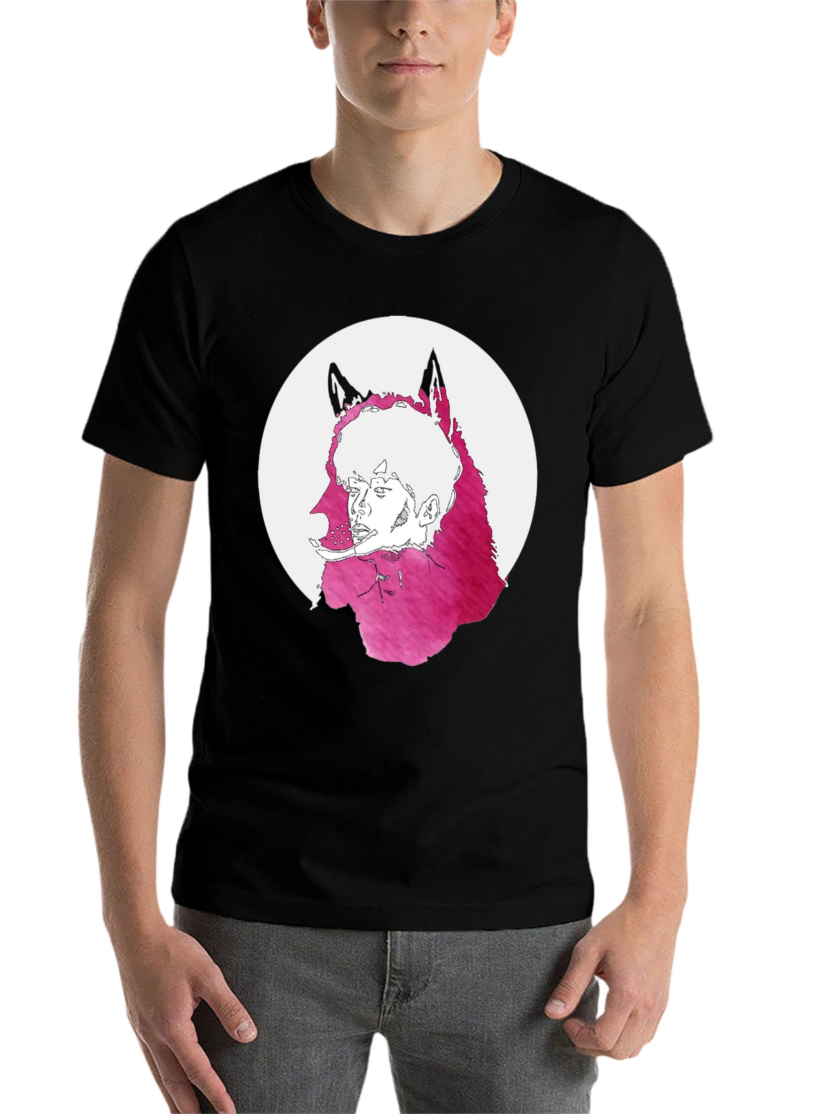 Wolf Graphic Tee - Unique Mens T-Shirt
