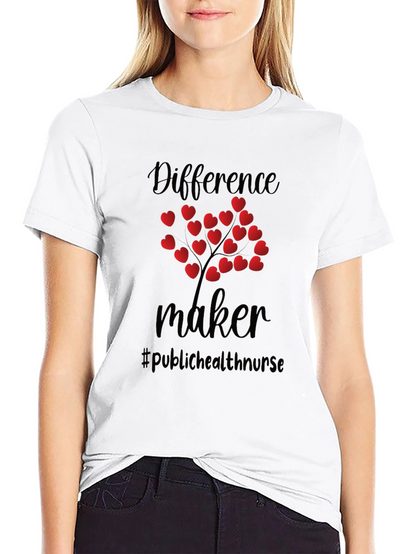 Difference Maker Heart Tree Black Tee