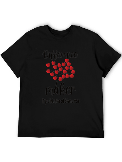 Difference Maker Heart Tree Black Tee