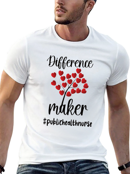 Difference Maker Heart Tree Black Tee
