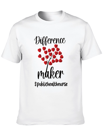 Difference Maker Heart Tree Black Tee