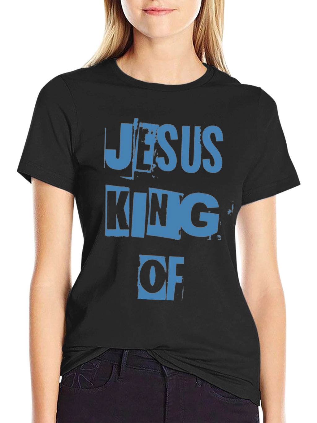 Jesus King Of Black T-Shirt
