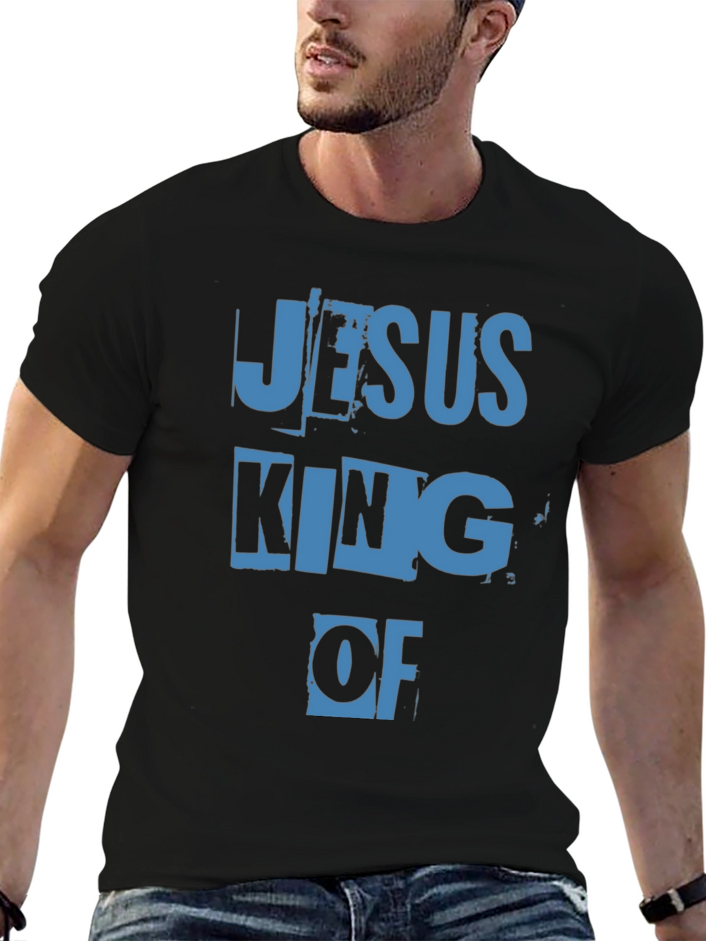 Jesus King Of Black T-Shirt