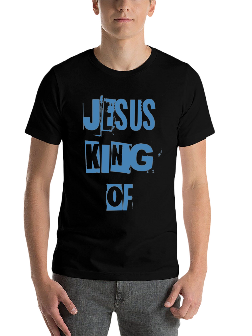 Jesus King Of Black T-Shirt