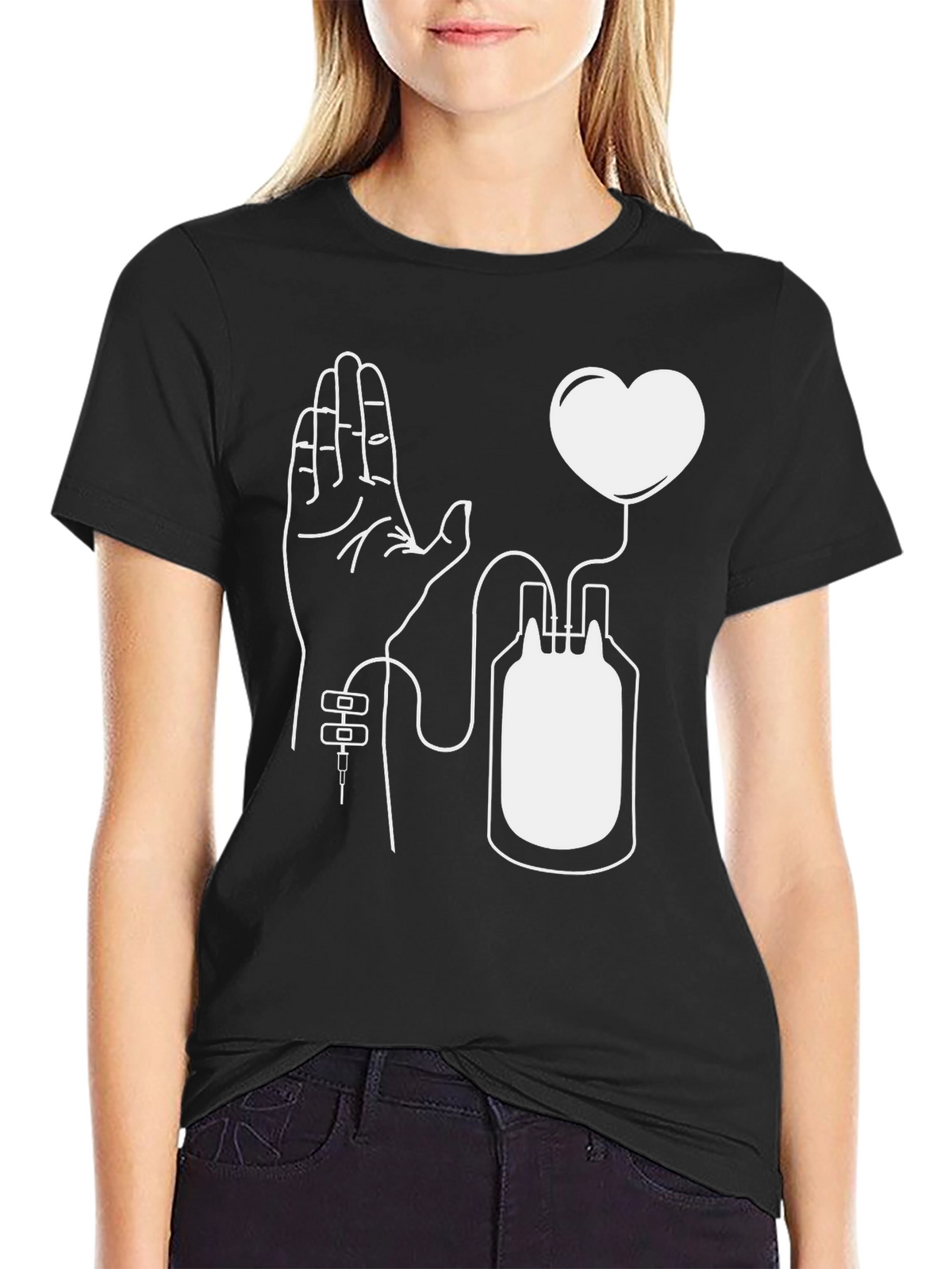 Donate Blood Save Lives Graphic Tee