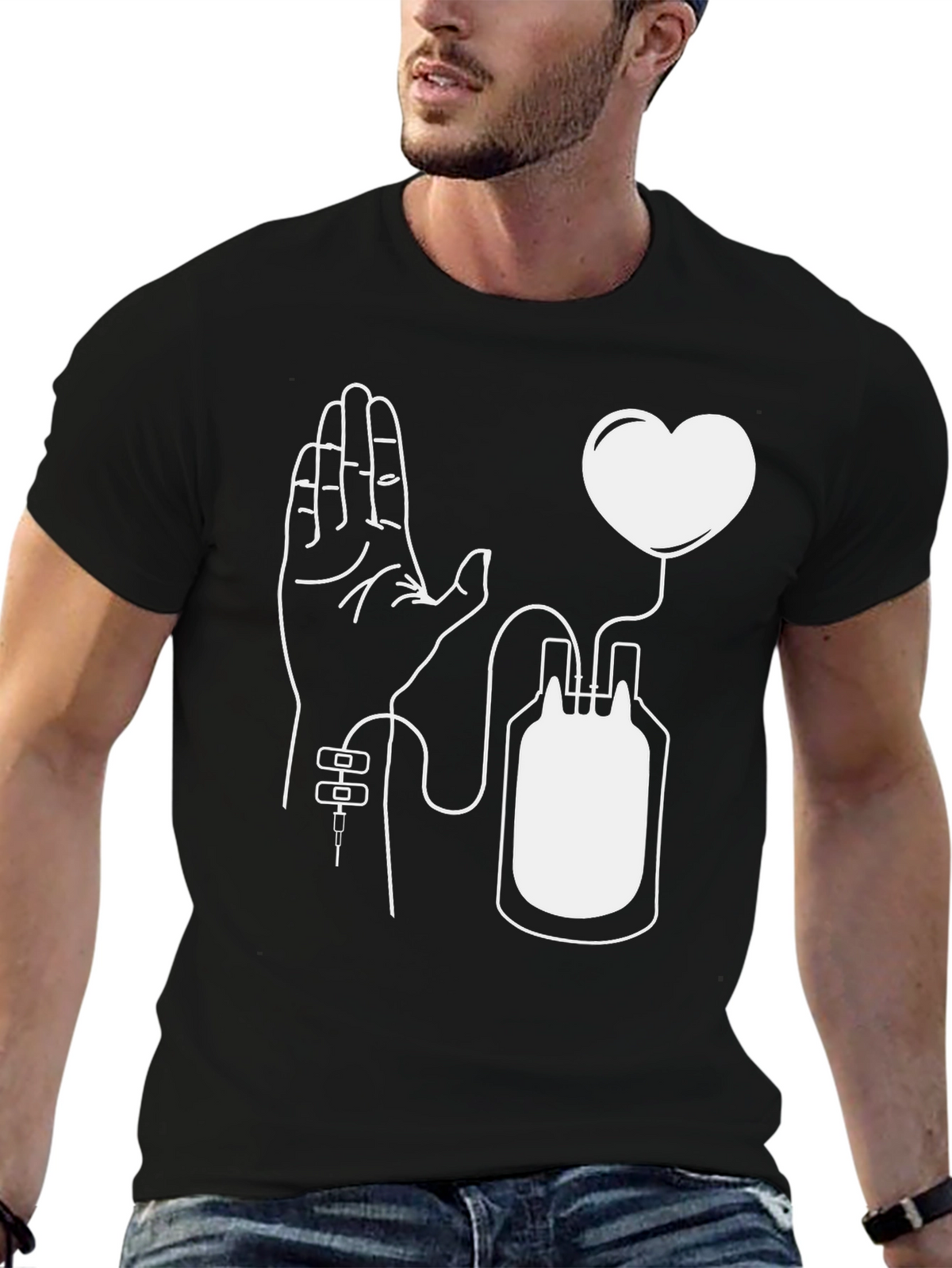Donate Blood Save Lives Graphic Tee