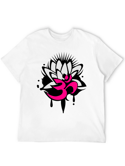 Om Lotus Graphic Tee - Yoga Inspired Design