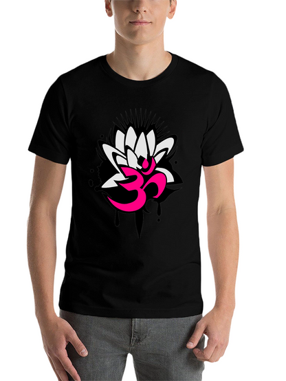 Om Lotus Graphic Tee - Yoga Inspired Design
