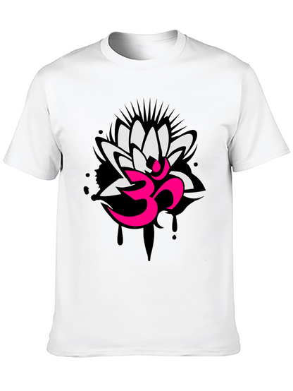 Om Lotus Graphic Tee - Yoga Inspired Design