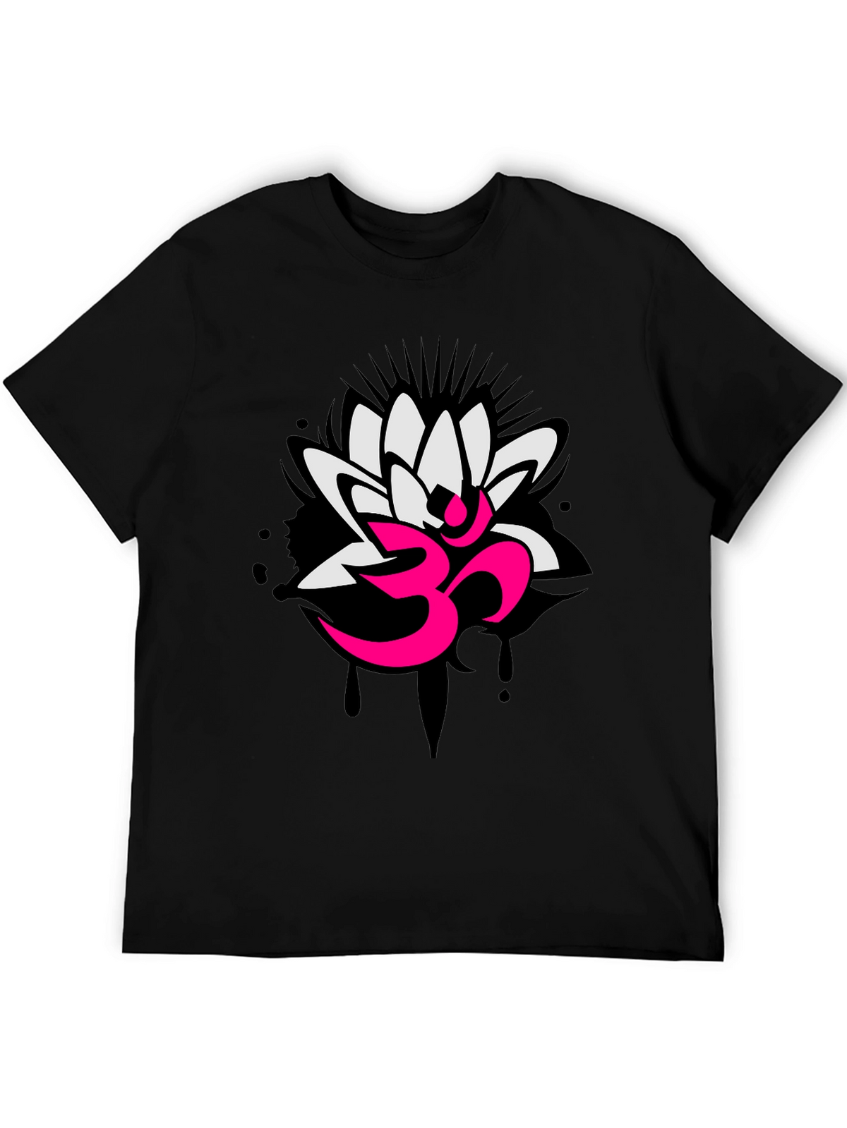 Om Lotus Graphic Tee - Yoga Inspired Design