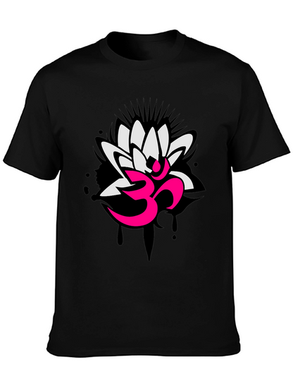 Om Lotus Graphic Tee - Yoga Inspired Design