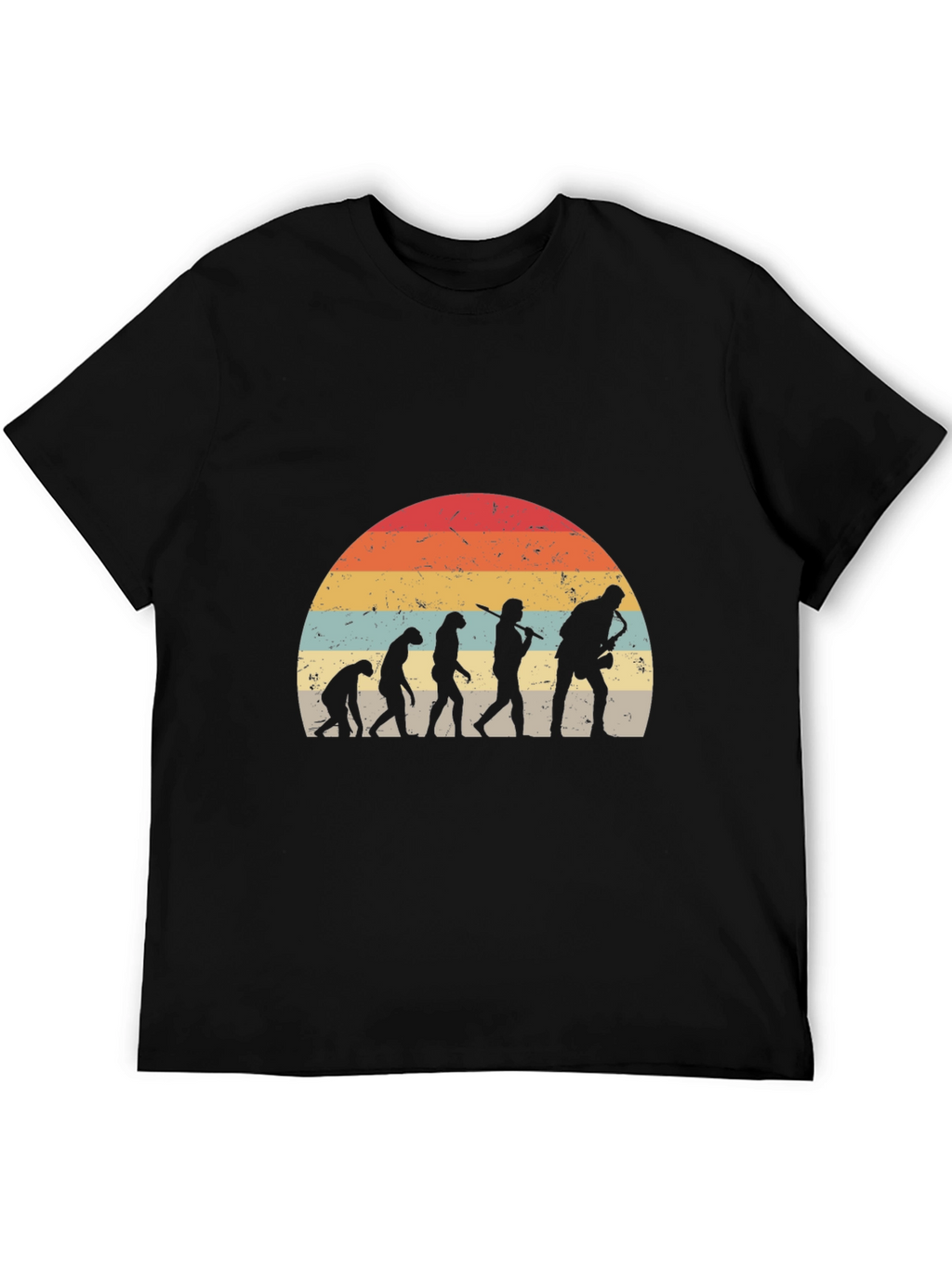 Evolution Saxophone Retro T-Shirt