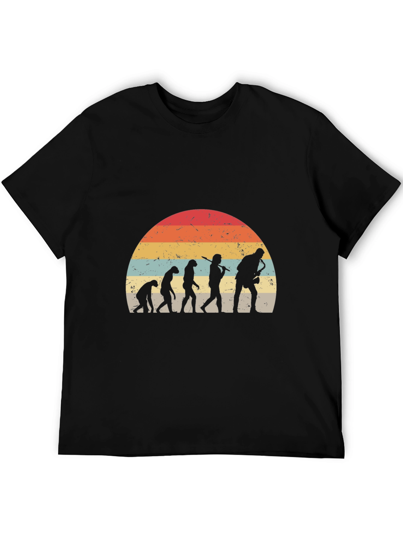 Evolution Saxophone Retro T-Shirt