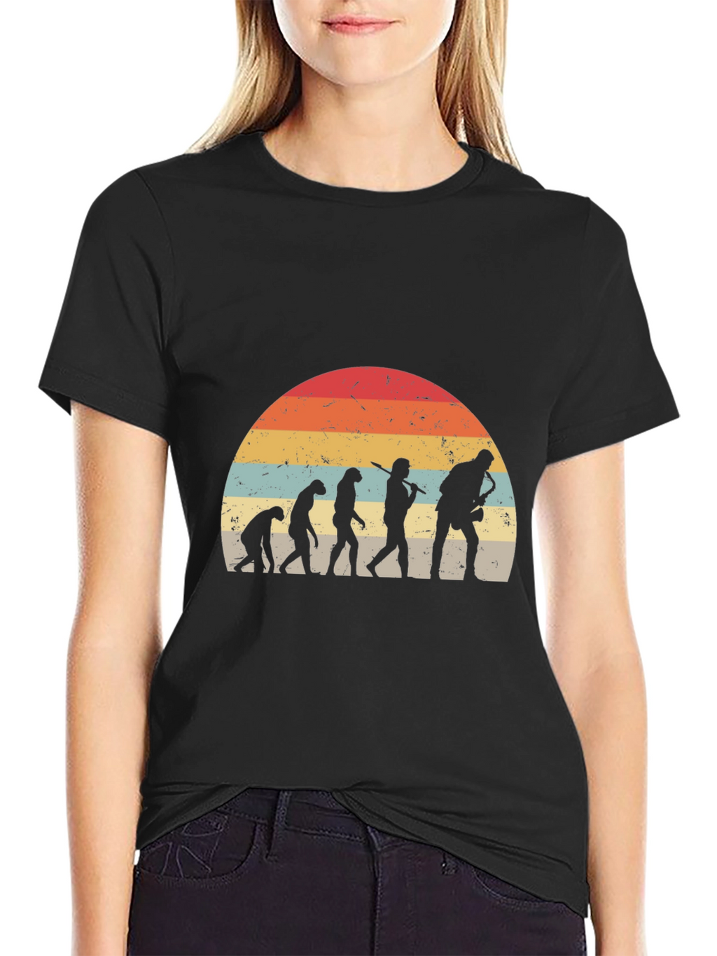 Evolution Saxophone Retro T-Shirt