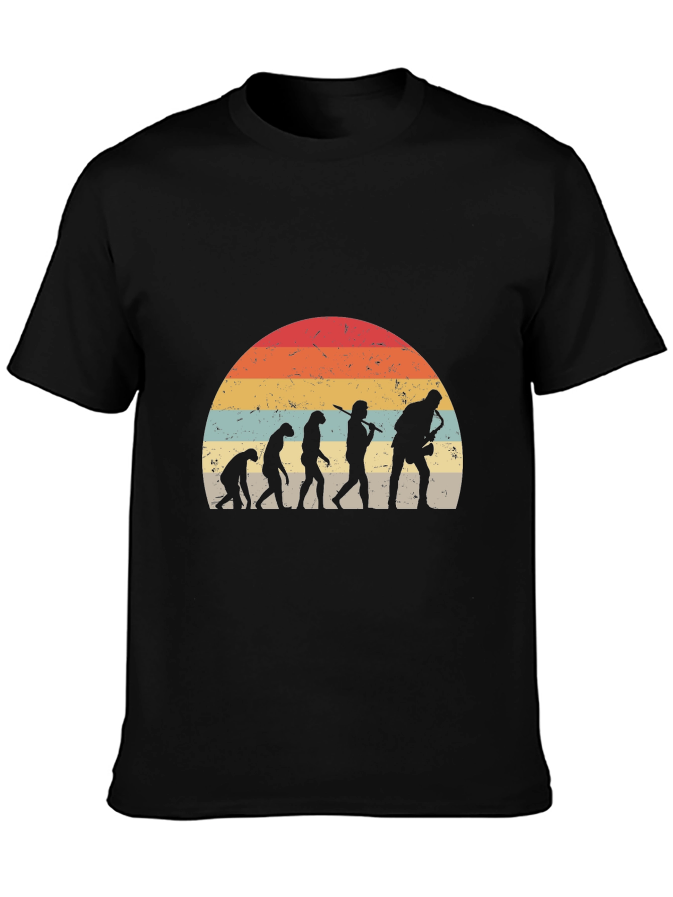 Evolution Saxophone Retro T-Shirt