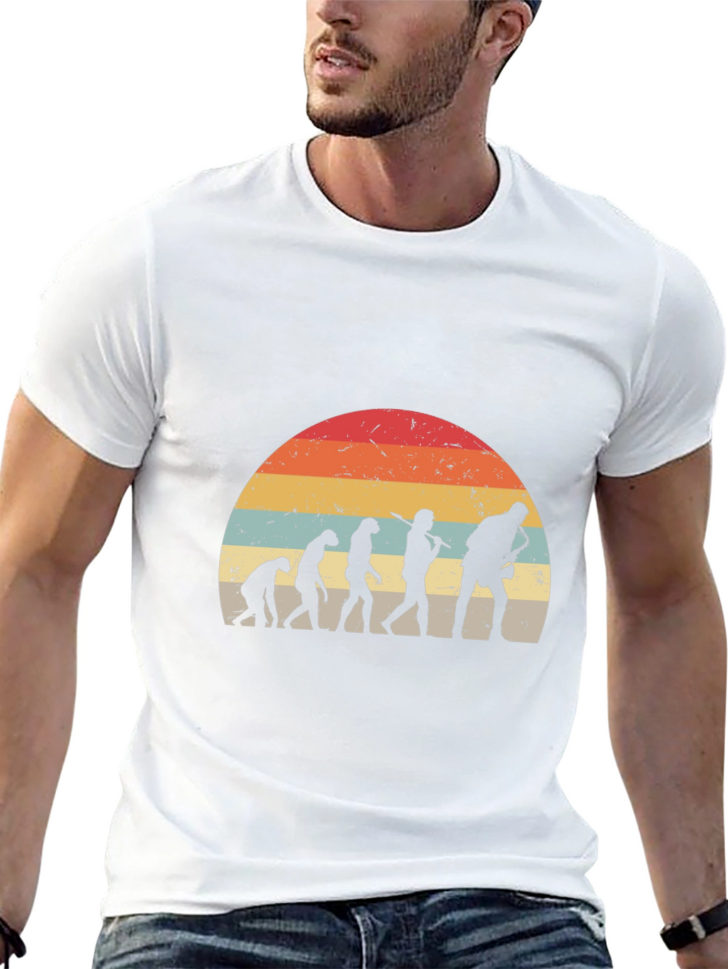 Evolution Saxophone Retro T-Shirt
