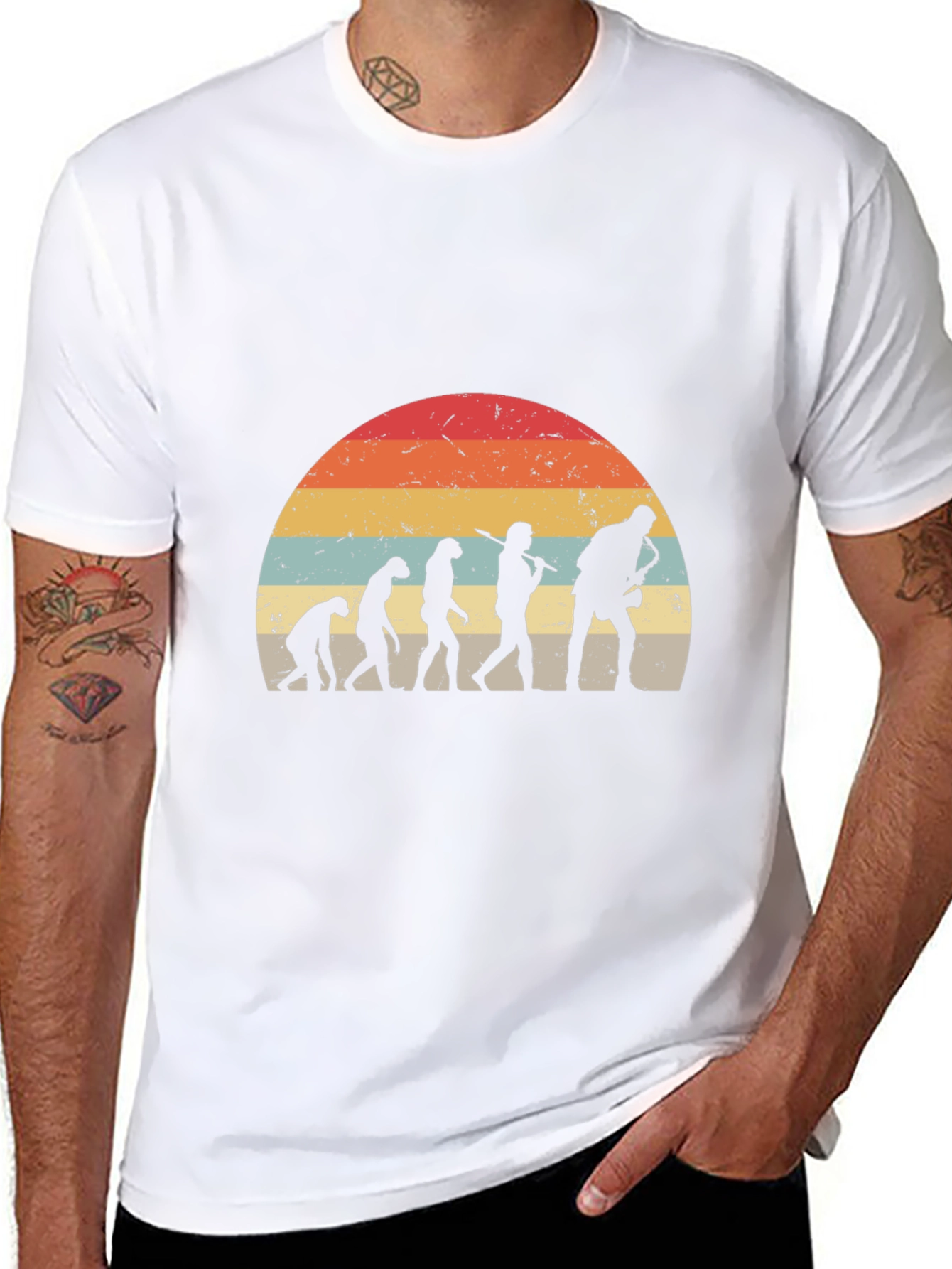 Evolution Saxophone Retro T-Shirt
