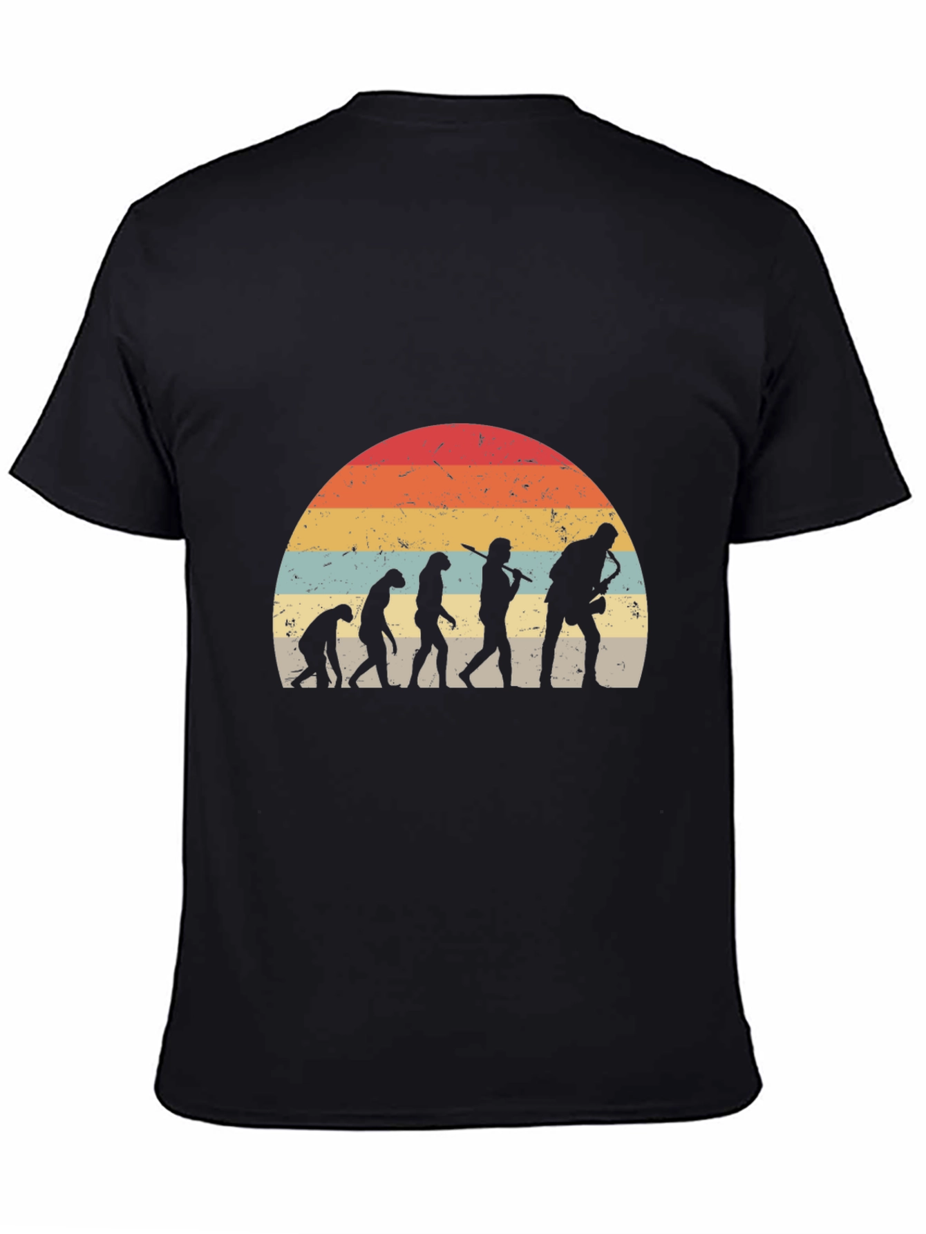 Evolution Saxophone Retro T-Shirt