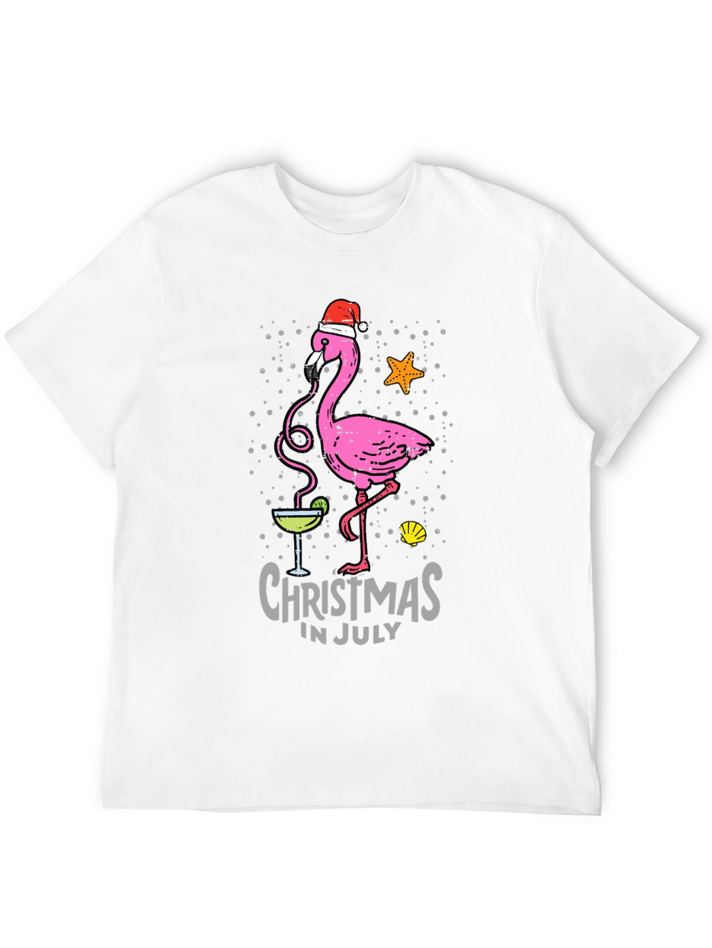 Christmas in July Flamingo T-Shirt