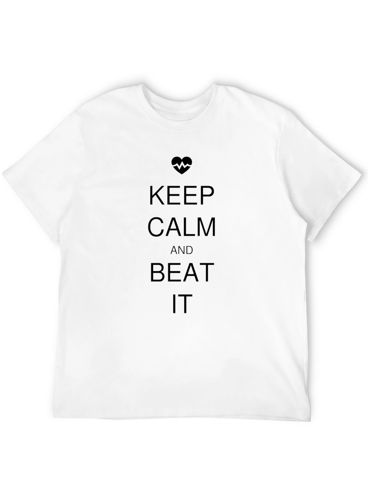 Keep Calm and Beat It Black T-Shirt