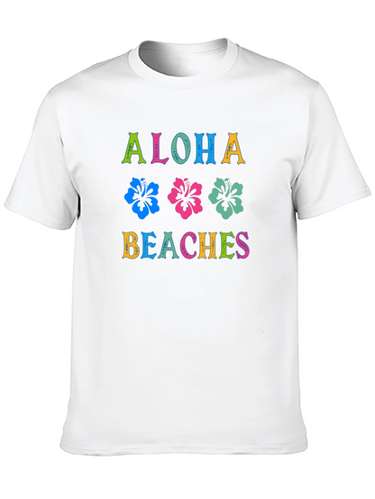 Aloha Beaches Graphic Tee | Tropical Summer Shirt