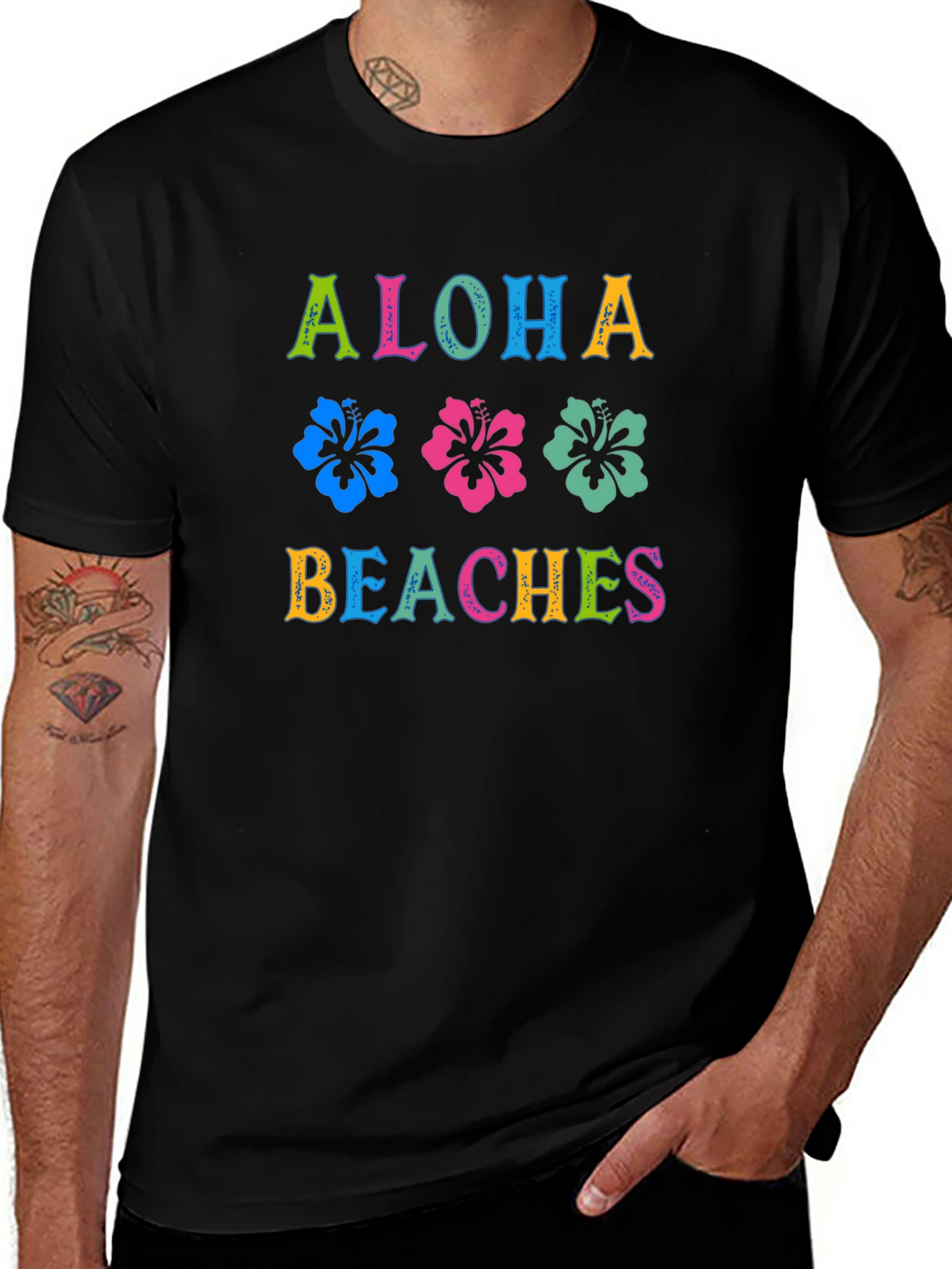Aloha Beaches Graphic Tee | Tropical Summer Shirt